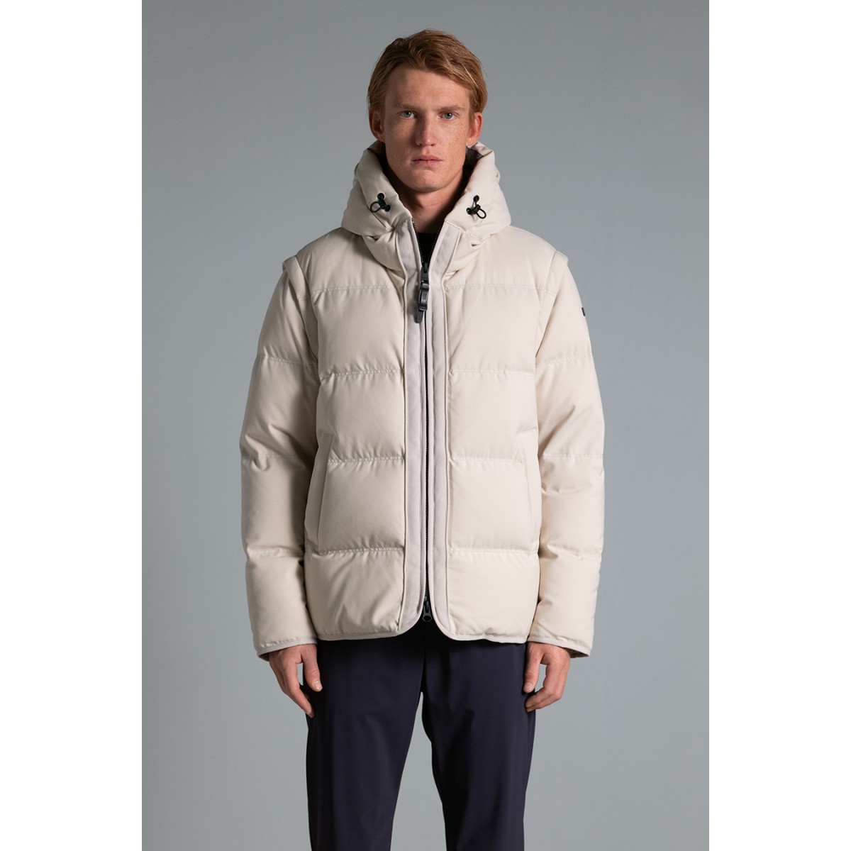 Sleeveless Jacke - BEIGE