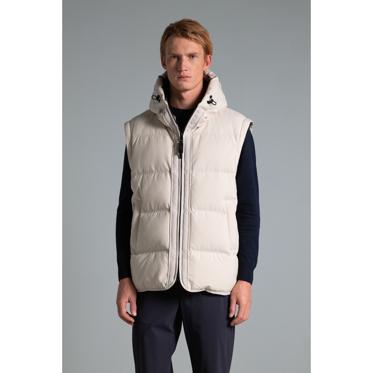 Sleeveless Jacke - BEIGE