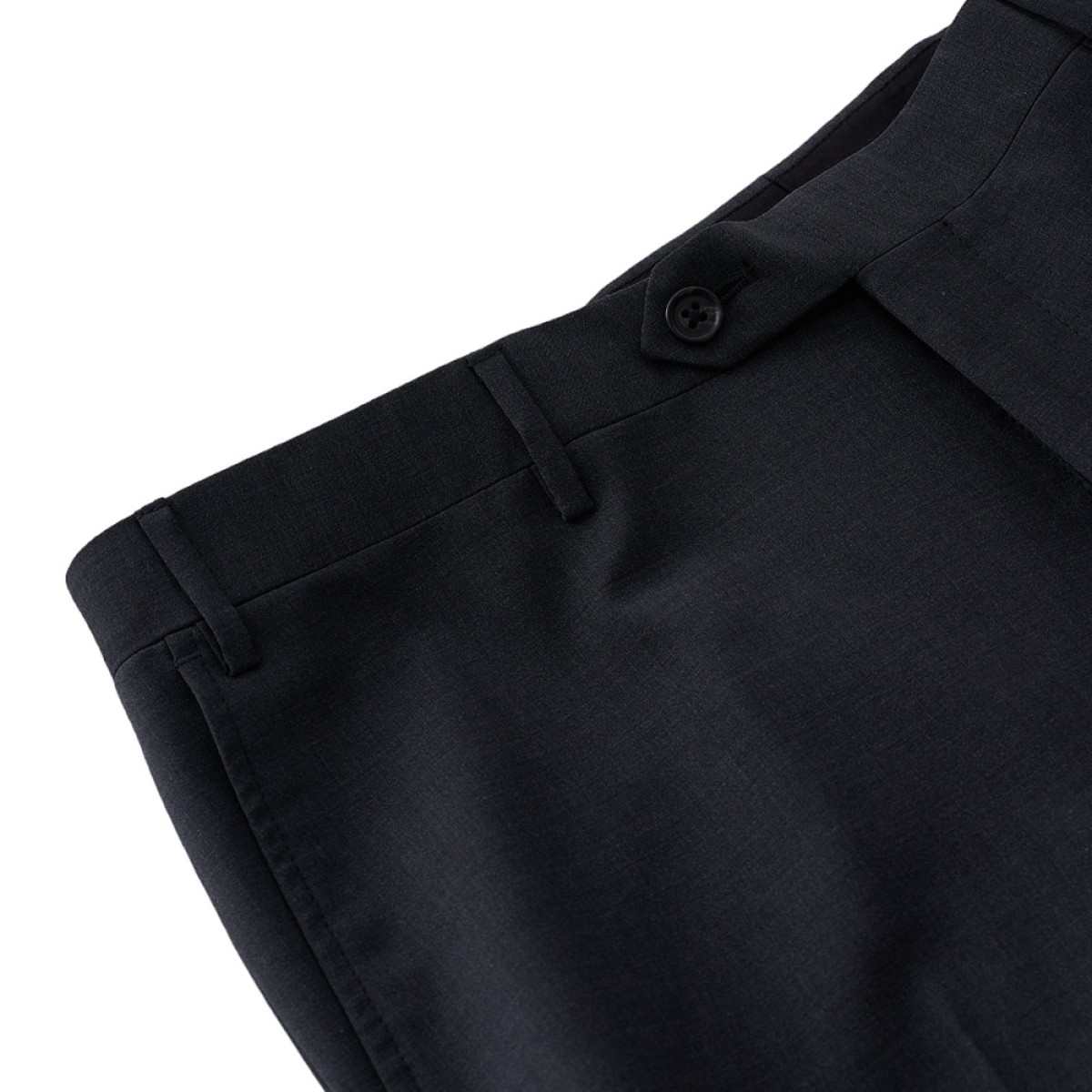 Cool Wool Trousers  - DARK GREY