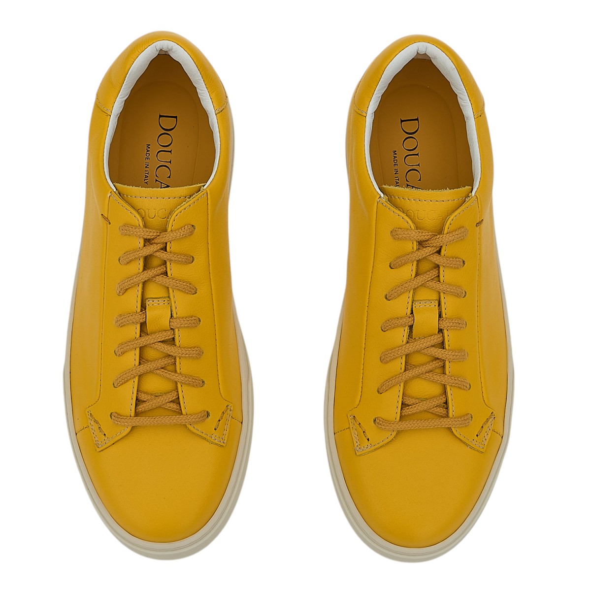 Sneakers Δερμάτινα - ΚΙΤΡΙΝΟ