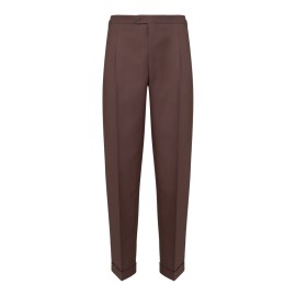 Trousers Two Pleats - DARK PURPLE