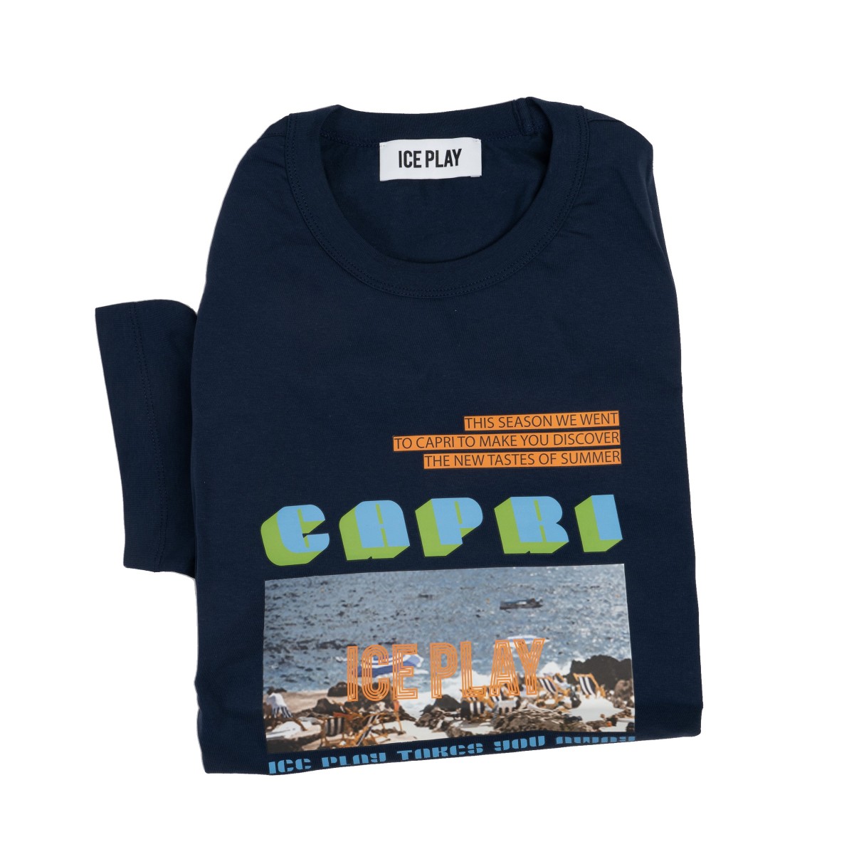 T-shirt Capri stamp - BLUE