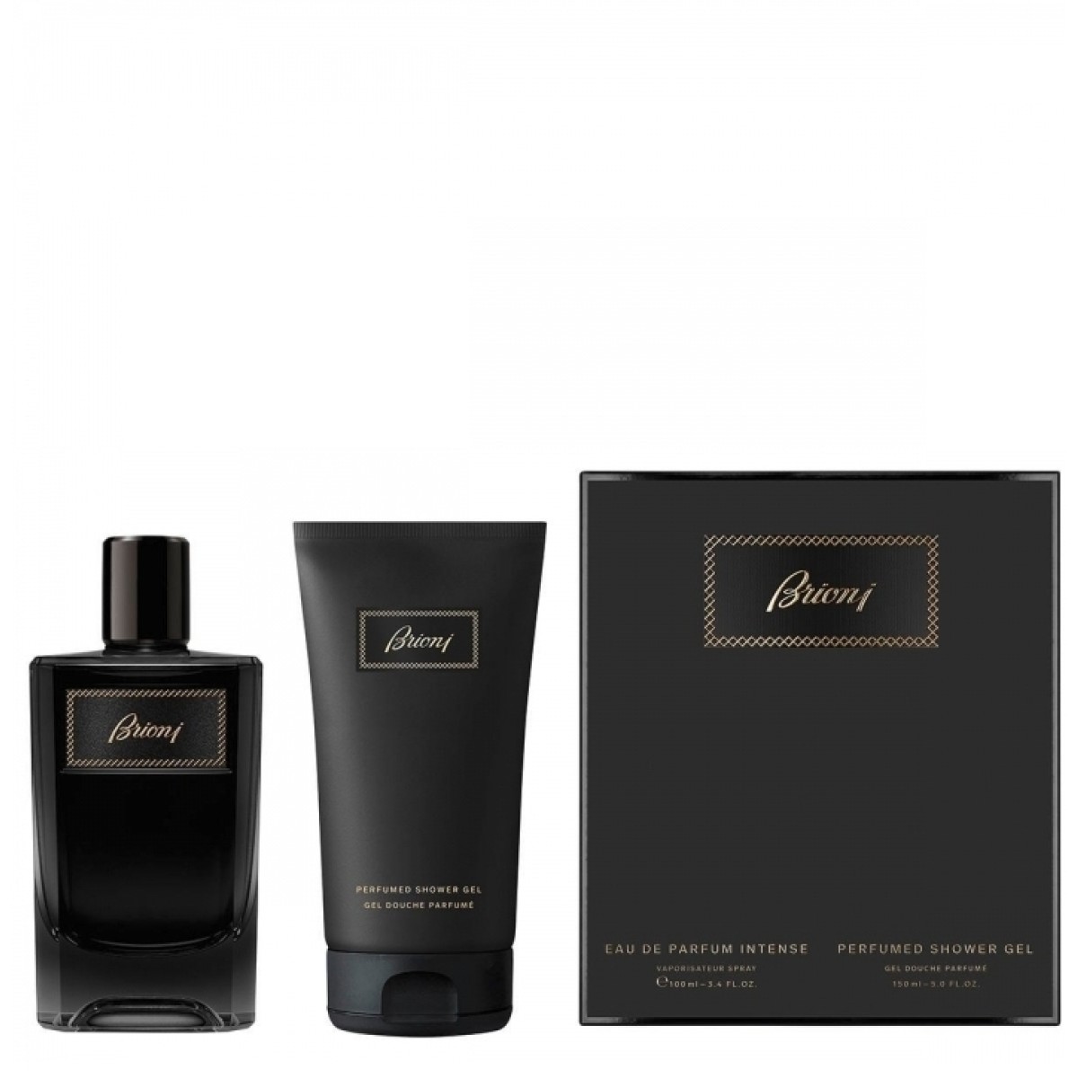 Gift Set Brioni Eau de Parfum Intense - ΜΑΥΡΟ