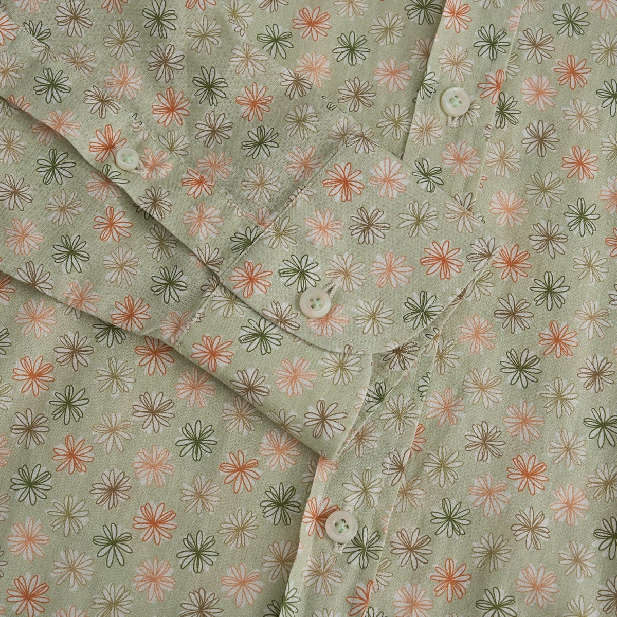 Shirt Floral - PISTACHIO