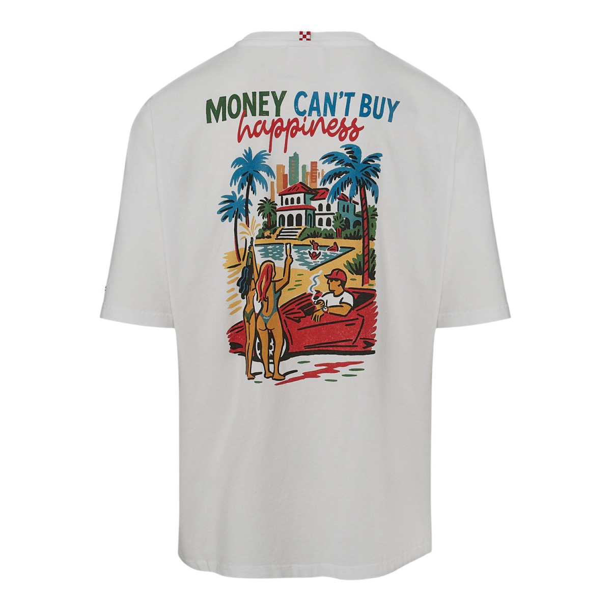 T-Shirt | Money Happiness - ΛΕΥΚΟ