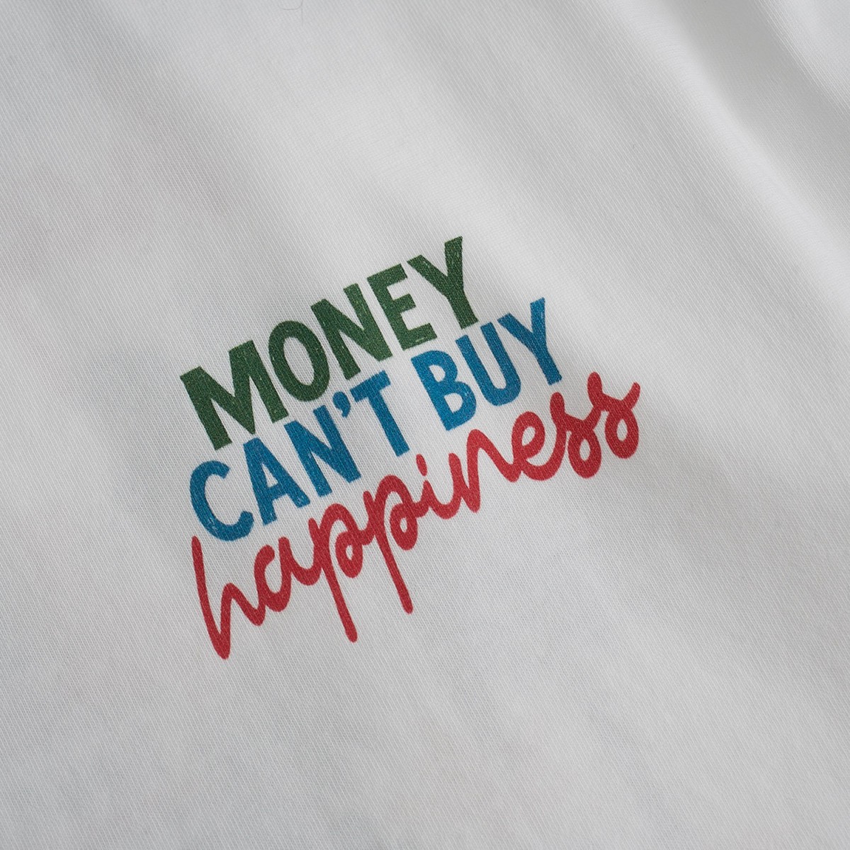 T-Shirt | Money Happiness - ΛΕΥΚΟ