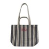 Tote Bag Ριγέ - ΜΠΛΕ