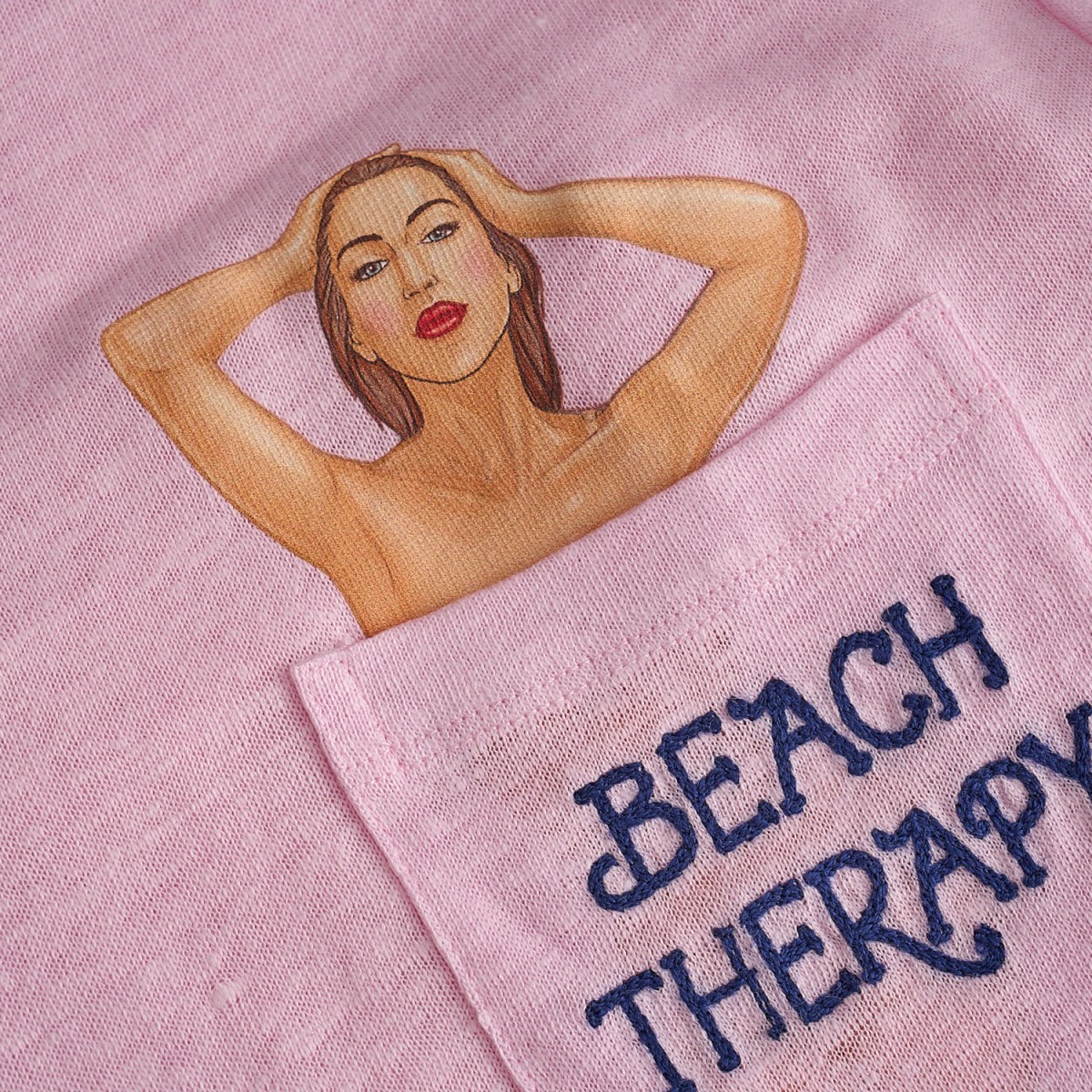 T-Shirt | Beach therapy - ΡΟΖ