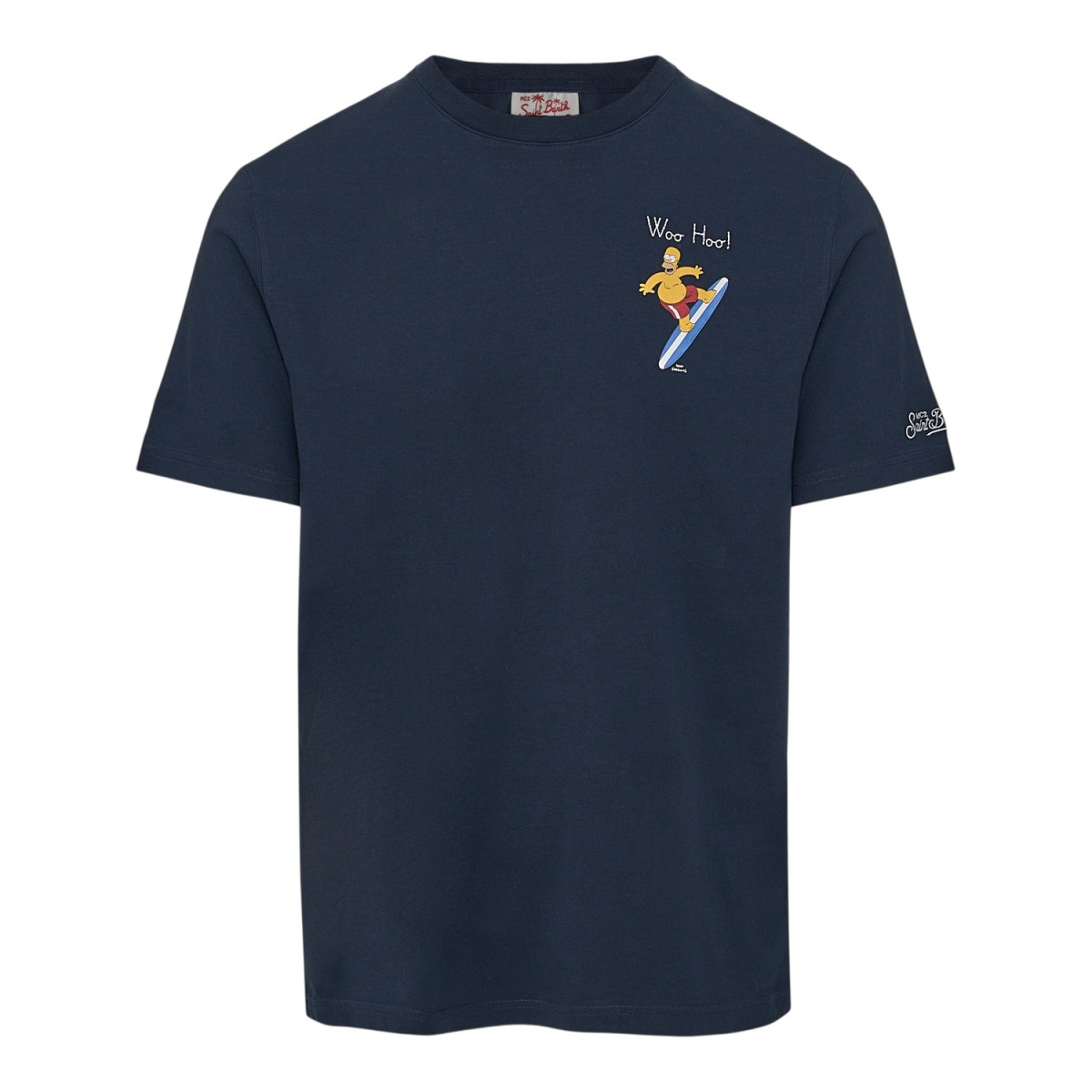 T-Shirt | Homer Surfer - ΜΠΛΕ