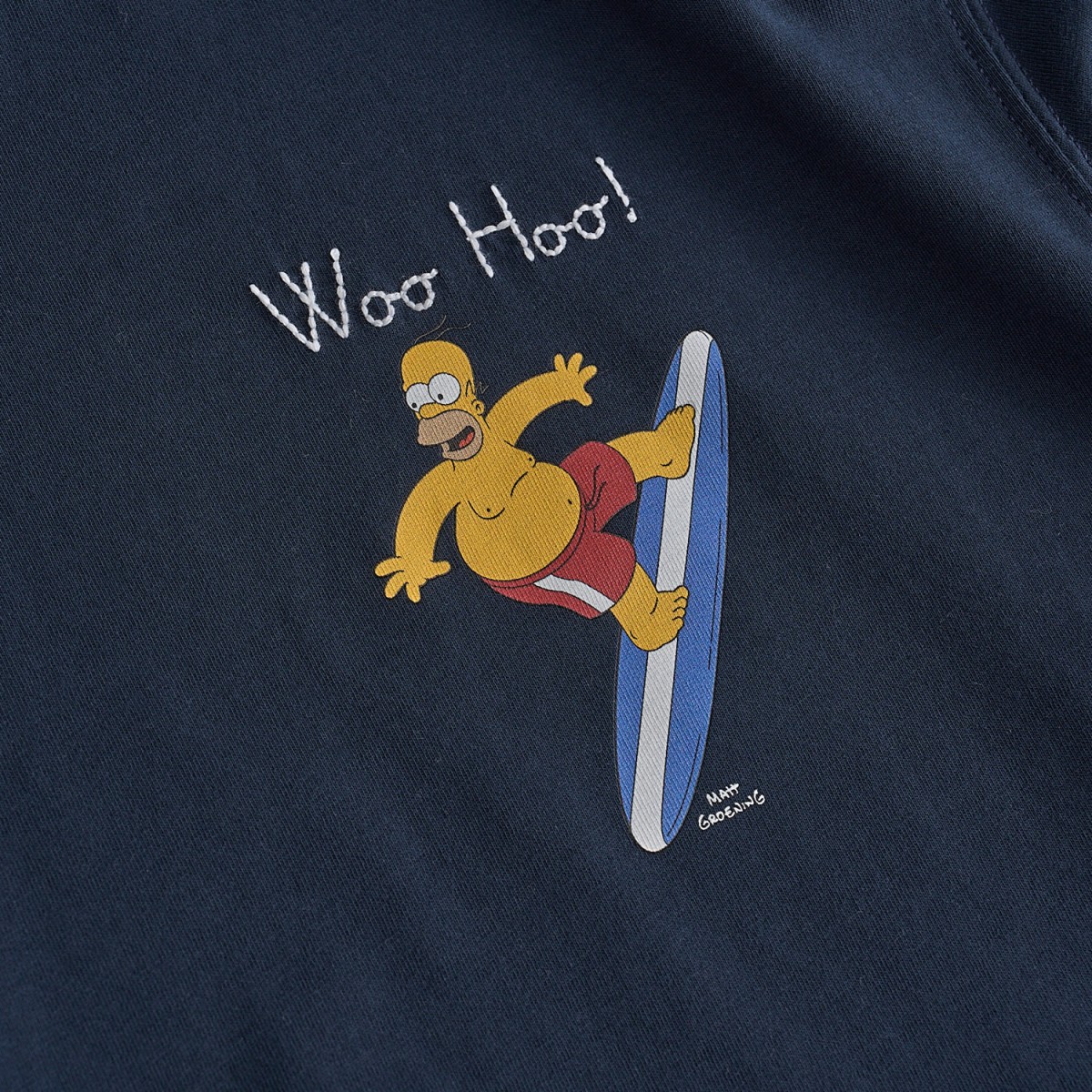T-Shirt | Homer Surfer - ΜΠΛΕ