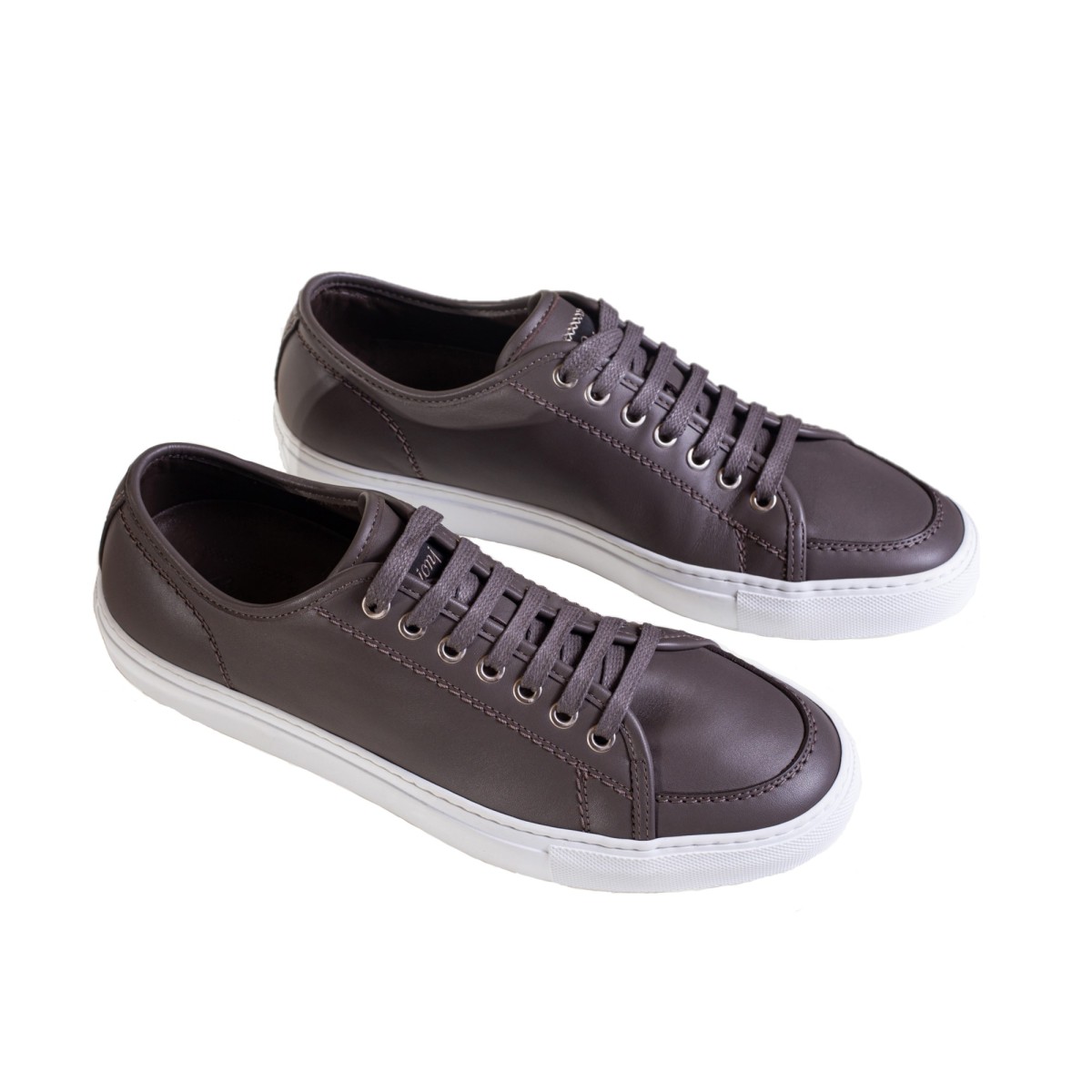 Sneakers Δερμάτινα - ΓΚΡΙ