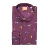 Feather Shirt - BORDEAUX