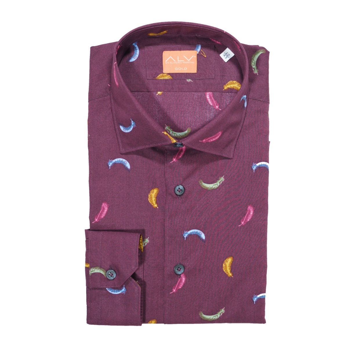 Feather Shirt - BORDEAUX